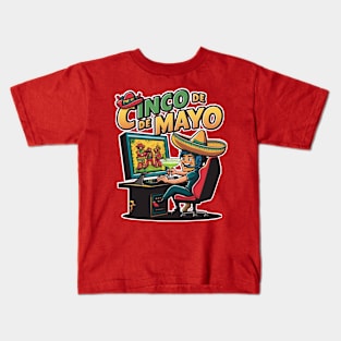 Gamer cinco de mayo Kids T-Shirt